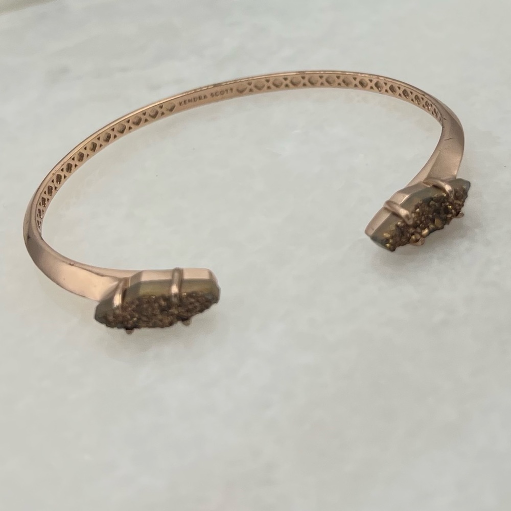 ✔Kendra Scott Rose Gold Bianca Drusy Bracelet - Picture 2 of 9